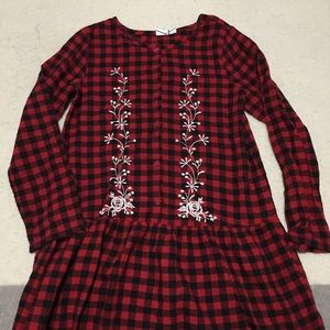 Gap girls buffalo plaid dress